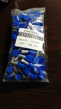 Terminal tubular aislado en forma de tubo doble prensado en frío, TE0508, TE1008, TE1508, TE6014ouble, 100 ~ 0,5 cuadrados, 6,0 Uds.