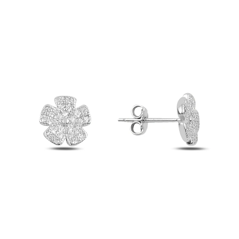 

Armagano Zircon Cubic Zirconia Flower Earrings