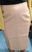 Midi Skirt Plus-Size Back-Slit Women Ladies Package Pencil Colorfaith SK8760 Spring Hip-Front