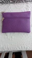 Monedero de cuero de moda para mujer, cartera para Cambio, Mini monedero con cremallera, carteras con llavero para niños, 2019