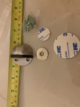 Door-Stopper Non-Punching-Sticker Rubber Stainless-Steel Magnetic NAIERDI Hidden Floor-Mounted