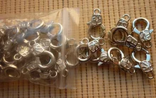 30 cierres de langosta de Metal de 16mm para collares pulseras ganchos Cierre de cadena accesorios artesanales para la fabricación de joyas DIY