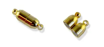 

Clasp for beads magnetic, 19*6mm, pack/2 pcs., 'Astra' (gold)
