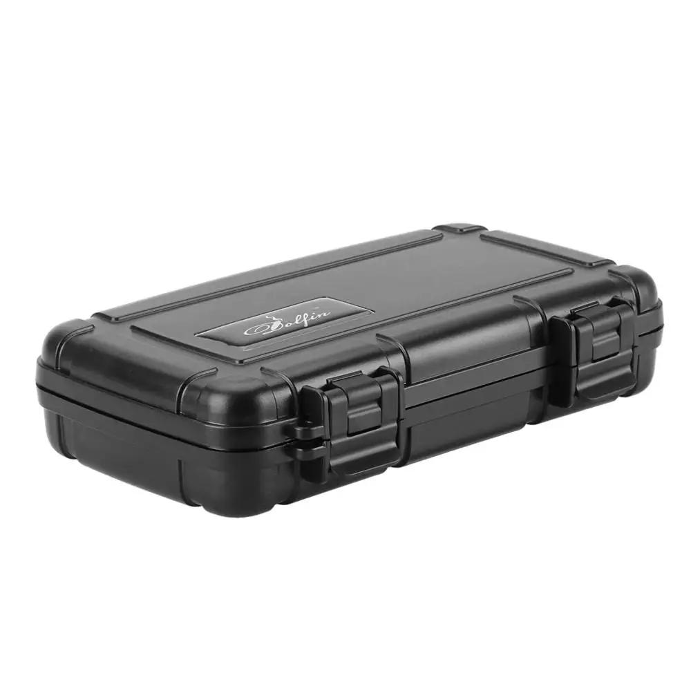 

Black ABS 5 Pack Travel Portable High-end Cigar Humidors -1