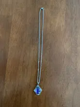 Collares de estilo Retro, joyería elíptica de Palacio, collar con Control de temperatura, cambio de Color, cadena de acero inoxidable