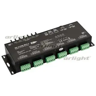 

022562 decoder DMX sr-2108b-xlr3-24ch (12-24V, 24x4a)-1 pc. Arlight
