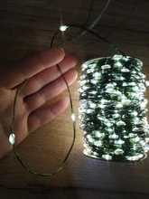Led-String-Lights Green-Cable Tree Holiday-Decorration Christmas Outdoor Waterproof 100m
