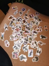 Bungo Stray-pegatinas de perros de PVC para niños, pegatinas de grafitis, maletas, equipaje, guitarra, coche, impermeable, 10/100 Uds.