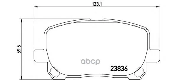 Колодки Тормозные Toyota Avensis Verso 2.0/2.0d 01- Передние Brembo P83061 Brembo арт. P83061