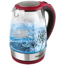 Чайник электрический Scarlett SC-EK27G49 красный с черным