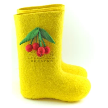 

Women's felt boots multi-color.