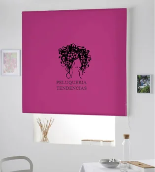 

Blind Iroa with themed and company name/Hairdresser Trends! ROLLER BLINDS TRANSLUCENT! (FUCHSIA 100X175)