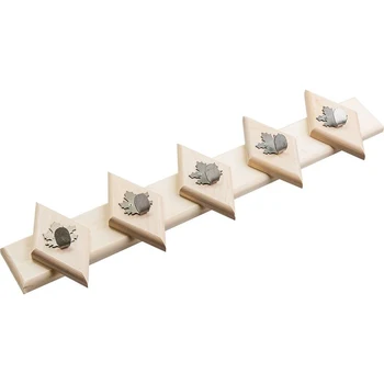 

Bath hanger 5 hooks Maple