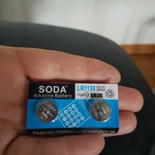 Alcalina de botón de batería de celular reloj LR1130 1,5 V LR moneda AG10 equivalencias 189 389 389A D389 LR1131 LR54 G10A RW49 V389