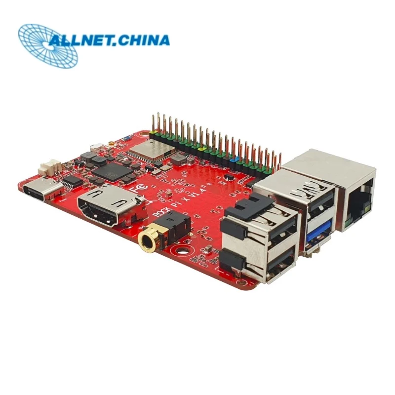Четырехъядерный процессор Intel Atom x5 плата ROCK PI X SBC 4 Гб ОЗУ 64 ГБ eMMC Поддержка Windows 10