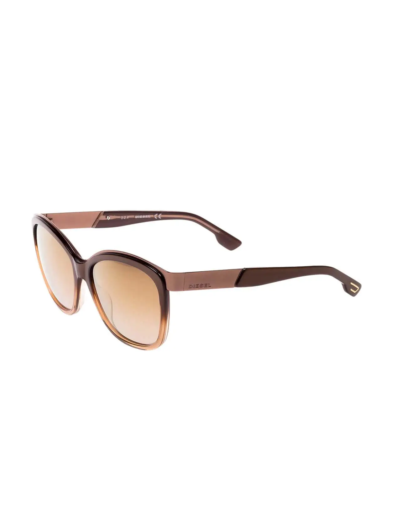 

Women's sunglasses dl 0130 38c bone Brown organic rectangle rectangular 58-17-135 diesel