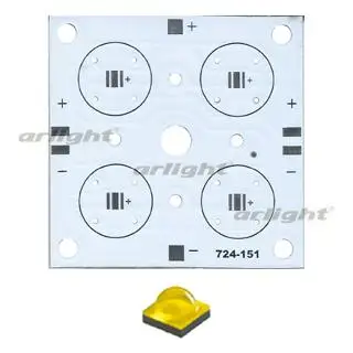 

026907 board 52x52-4xp Cree (4x led, 724-151)-1 pc Arlight