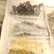 Venta al por mayor 6mm 50pcsTibetan separador de Metal encanto redondo de plata de cuentas de oro espaciador de cuentas DIY pulsera de joyería resultados