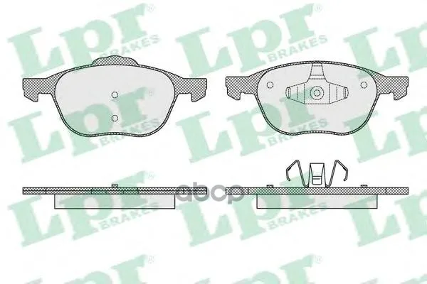 Колодки Тормозные Ford Focus Ii 04-/Iii 10-/Mazda 3 03-/Volvo S40 04- Передние Lpr 05p1627 Lpr арт. 05P1627