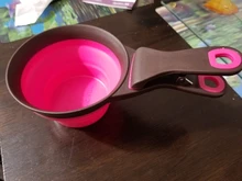 Measuring-Cup Pet-Bowl Food-Bag Dog-Food-Spoon Folding Silicone