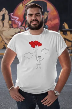 

Angemiel Wear Crowned Heart Love White Men 'S Cotton Big Size T-Shirt