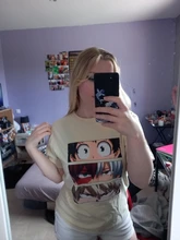 Womens T-Shirt Academia Hip-Hop Harajuku Casual Cute Anime Gothic Summer My Hero