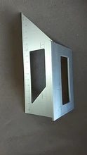 Multifunction Ruler Woodworking-Tools Square Wooden 90-Degree-Gauge Aluminum-Alloy 45