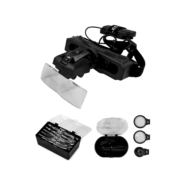 Лупа Kromatech налобная 28x, с подсветкой (1 LED) MG9892E|Лупы| | АлиЭкспресс