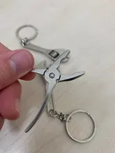 Llaveros para bolso de coche para hombre, llavero de Herramienta de combinación al aire libre, miniutilidad portátil, regla de cierre de bolsillo, llave de martillo, alicates de pala