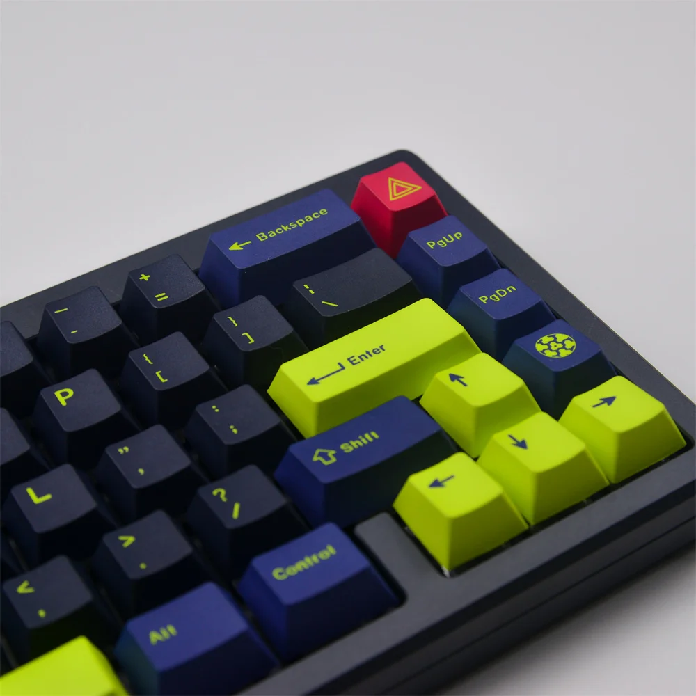 chaves gmk noite corredor keycaps cereja perfil pbt tintura sublimação teclado mecânico para mx switch com shif