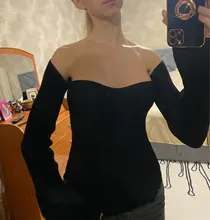 DEAT-ropa de cuello cuadrado de Cachemira para mujer, Jersey elástico de cintura alta, manga larga, sexy, primavera y verano, WK080, 2021