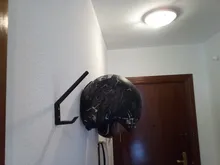 Gancho para casco de motocicleta, perchero para chaquetas bolsa para llaves, soporte de montaje en pared, pantalla de tela, 4 Uds.