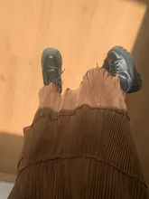 OHRYIYIE-Falda plisada de terciopelo para mujer, falda larga Vintage de Color liso, elegante, de cintura alta, para Otoño e Invierno