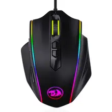 Redragon M720 VAMPIRE RGB Gaming Mouse, 10,000 DPI Wired Optical Gaming Mouse, Ergonomic Comfortable Grip with Macro