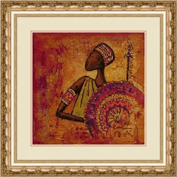 

CROSS STITCH KIT PANDATHREAD African Culture 0757