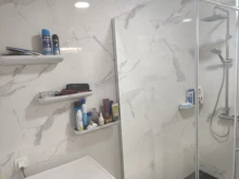 Rack Bath-Organizer Toilet-Storage Bathroom-Shelf Household Without-Drill Wall-Mounted