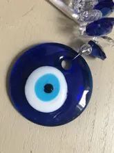 De moda turco de la suerte griego mal de ojo azul abalorio colgante regalo azul Lámpara de trabajo de vidrio auto amuleto de la Cábala varios tamaños