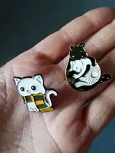 Wolf Brooch Badge Animal Jewelry Lapel-Pin Gift Custom Sun-Moon Rabbit Starry And Koi