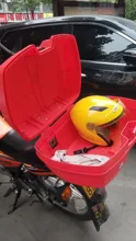 Caja de equipaje para motocicleta, estuche superior con 2 llaves, equipaje de Scooter multifuncional, para almacenamiento de equipaje, 45L