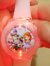 Disney-Reloj de Frozen 2 para niños, relojes luminosos de princesa Aisha Anna, relojes de cuarzo para niña, juguetes para Navidad regalos de cumpleaños