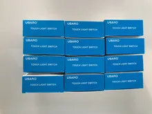 UBARO-Interruptor táctil con Panel de cristal blanco, pulsador estándar europeo de luz Ac230v, 1 Banda, Control único, lámpara de pared