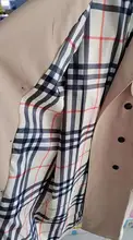 SLPBELY-gabardina con solapa para mujer, abrigo largo informal con cinturón de doble botonadura, abrigo para invierno, prendas de vestir exteriores, M-4XL