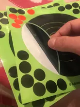 50 Uds ronda objetivo Pasters tiroteo pegatinas 8 pulgadas pegatinas autoadhesivas de tiro y caza objetivo pegatinas Dots arma Rifles