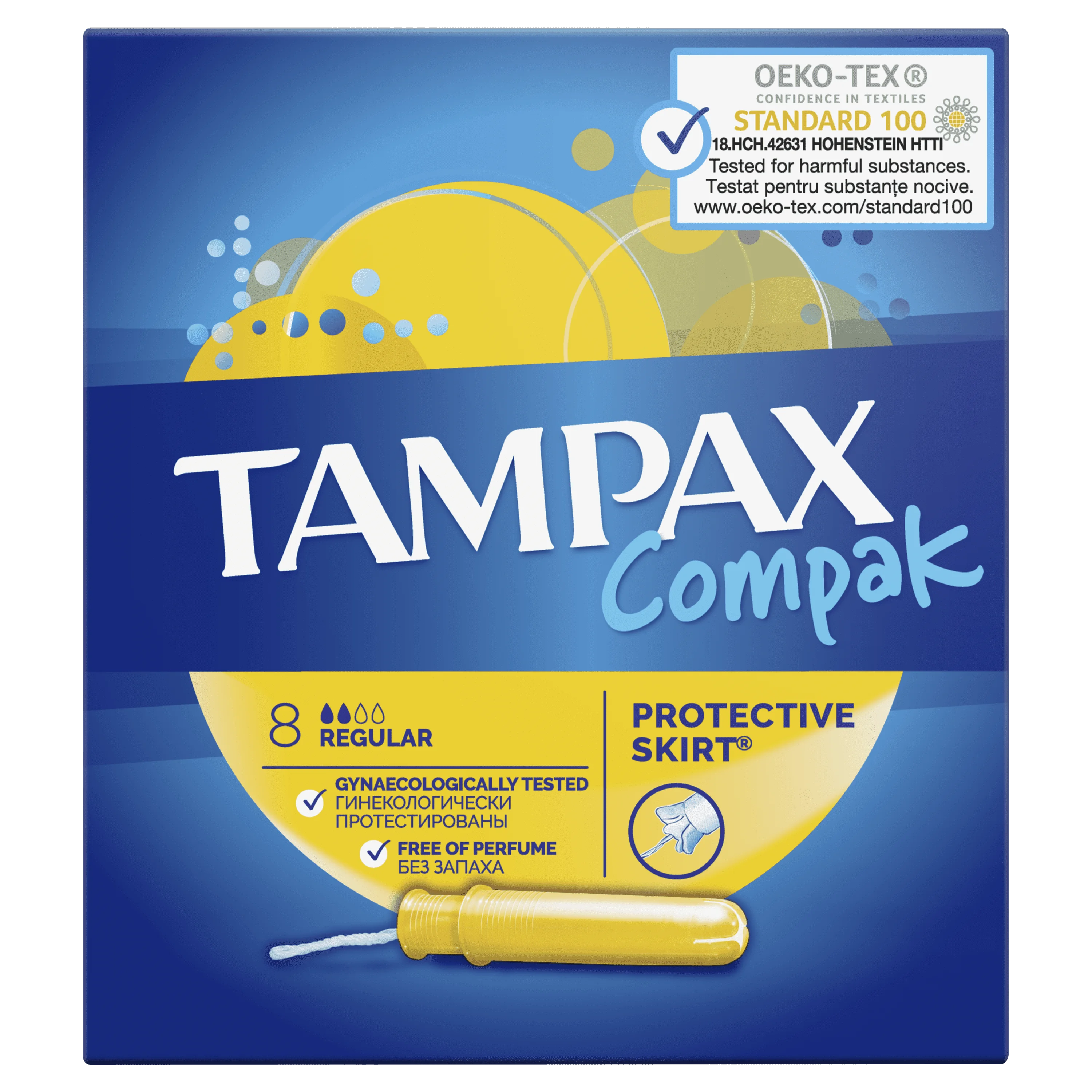 Тампоны с аппликатором TAMPAX Compak Regular, 8 шт