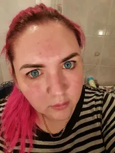 2 uds. De lentes para Cosplay, lentillas multicolores para ojos, maquillaje de Navidad, serie Anime, 1 par