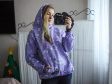 Hooded-Sweatshirt Women Hoodie Plus-Size Fleece Streetwear Winter for 320 Warm Colorful