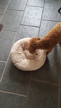 Mascota grande perrera Fuzzy felpa redonda gato cama casa larga suave perro de peluche cama nido de invierno cálido gato durmiendo alfombrilla cama para mascotas gato de casa