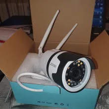 ZOSI-Cámara IP de H.265 y 1080p para exteriores, videocámara inalámbrica y resistente al agua, con foco, wifi, IA, detección de personas, visión nocturna a color y audio bidireccional