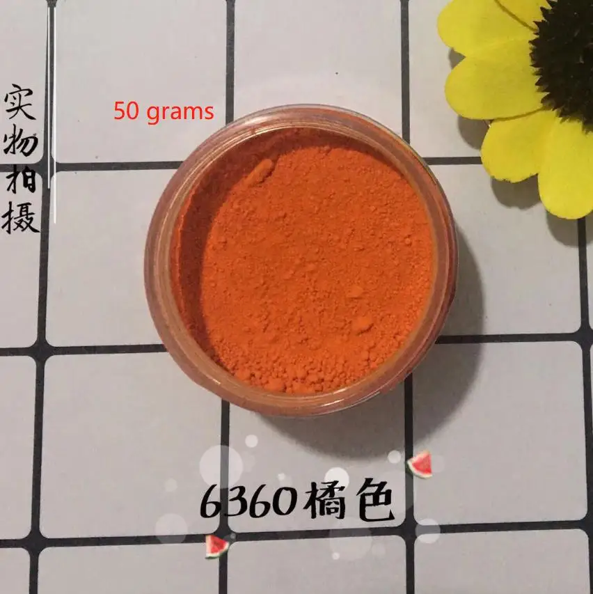 50 grams Матовые тени для век оранжевые, Свободные Тени для век, косметические пигменты, веганский макияж - Цвет: 50 grams