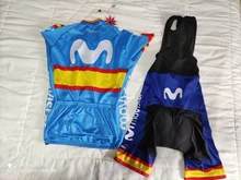 Conjunto de Ropa de Ciclismo DEL EQUIPO Movistar para hombre, Maillot, camisetas de verano, MTB, 2020